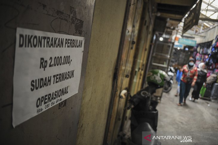 Pedagang pasar kota kembang terdampak pandemi 