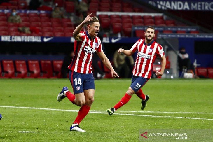 Atletico Madrid merebut puncak klasemen Liga Spanyol