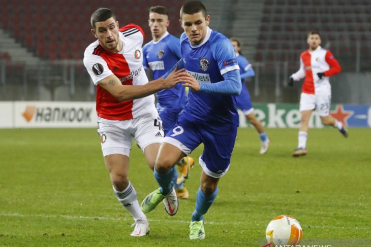 Liga Europa, Langkah Feyenoord terhenti di tangan Wolfsberger