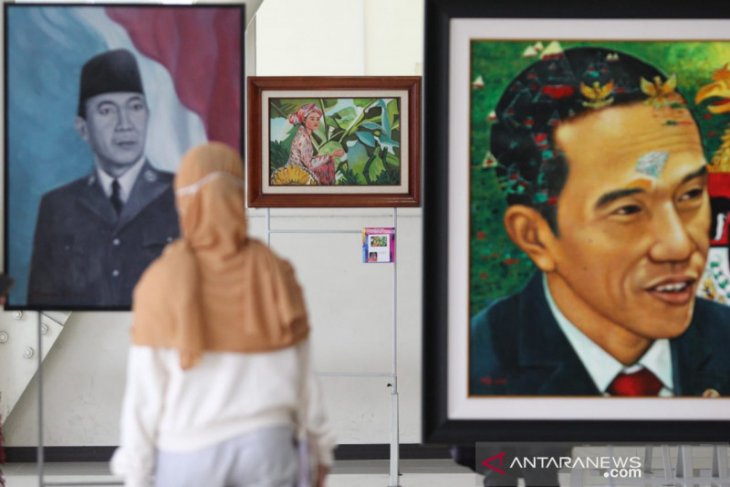 IWPI Jatim pamerkan 74 lukisan di Untag dengan penerapan protokol kesehatan
