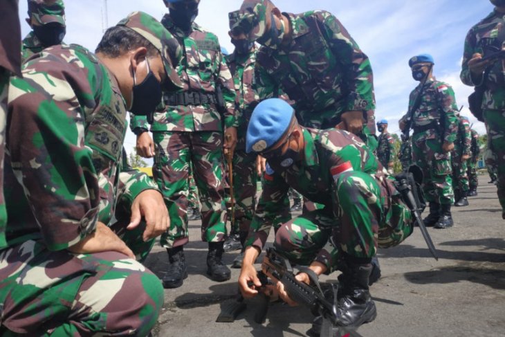 486 prajurit Raider Khusus 644/Walet Sakti diberangkatkan ke Negara Kongo