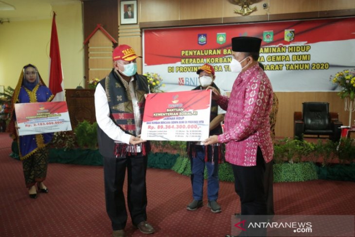 Bantuan Rp89,4 miliar untuk 297 ribu korban gempa di NTB cair