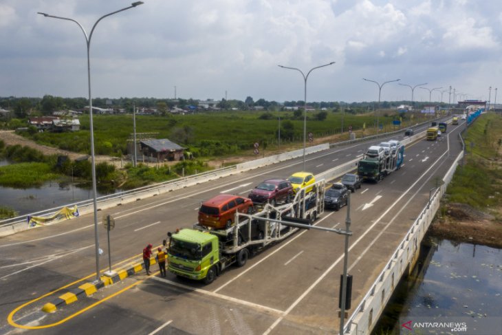 Presiden Jokowi resmikan Jalan Tol Kayuagung-Palembang