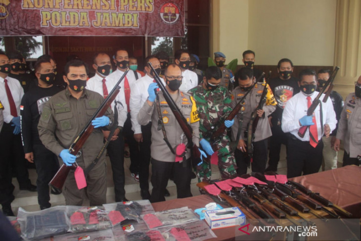 Polda Jambi tangkap pelaku penembakan saat tawuran di Kerinci