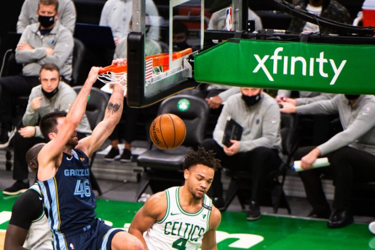 Grayson cedera saat laga Grizzlies lawan Boston Celtics