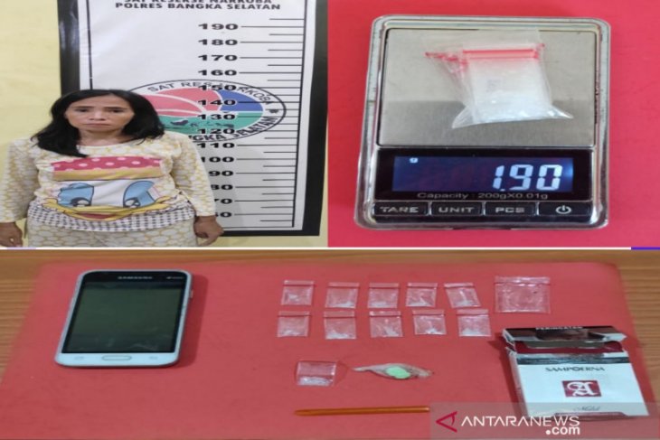 Polres Bangka Selatan tangkap wanita pengedar narkoba