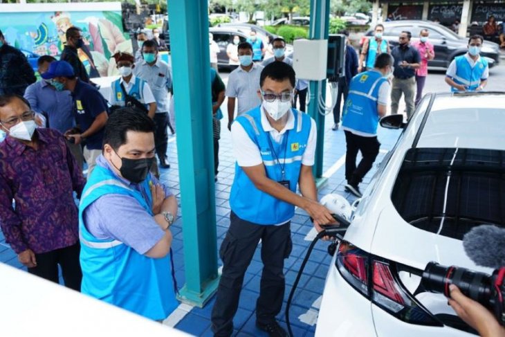 Di Bali, Erick: ongkos mobil listrik Jakarta-Bali hanya Rp200 ribu