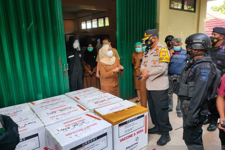 Polda Maluku kawal 15.120 vial vaksin COVID -19