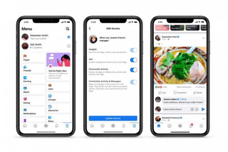 Facebook telah menghapus tombol