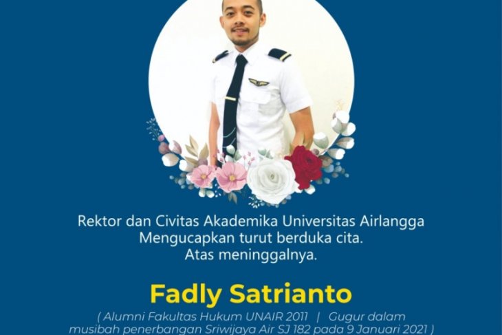 Seorang kru Sriwijaya Air SJ-182 alumnus Unair, rektor sampaikan duka cita