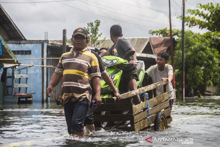 Jalan Trans Kalimantan Lumpuh Akibat Banjir