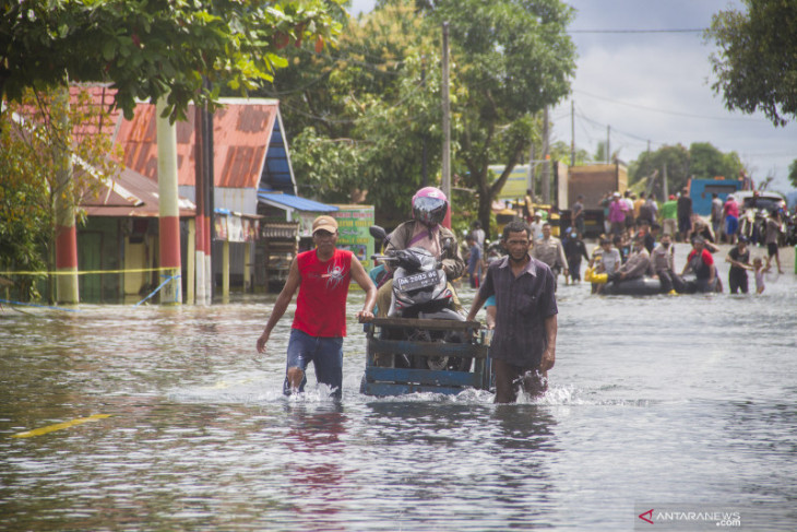 Jalan Trans Kalimantan Lumpuh Akibat Banjir