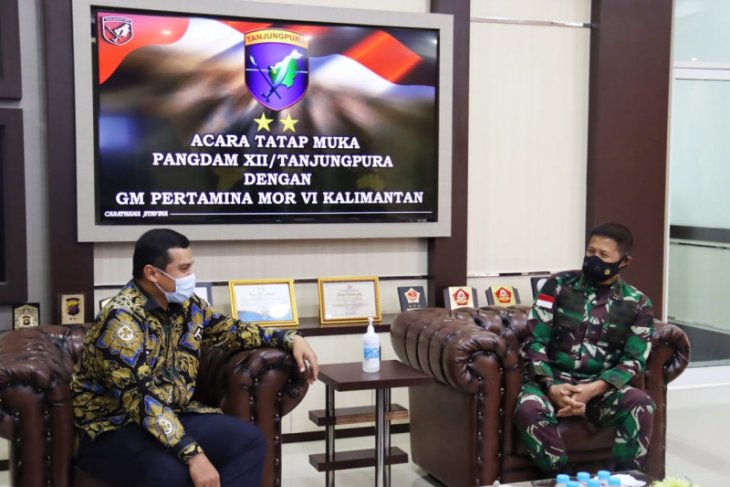 Perkuat sinergi, manajemen Pertamina MOR VI kunjungi Pangdam XII Tanjungpura