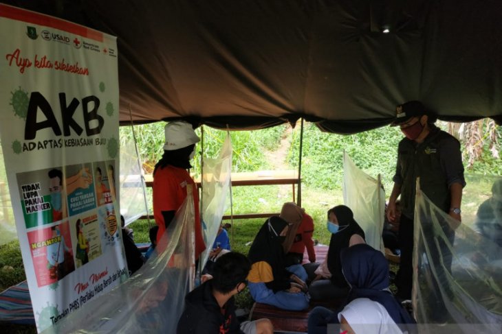 PMI Sukabumi simulasi penanggulangan gempa saat pandemi COVID-19