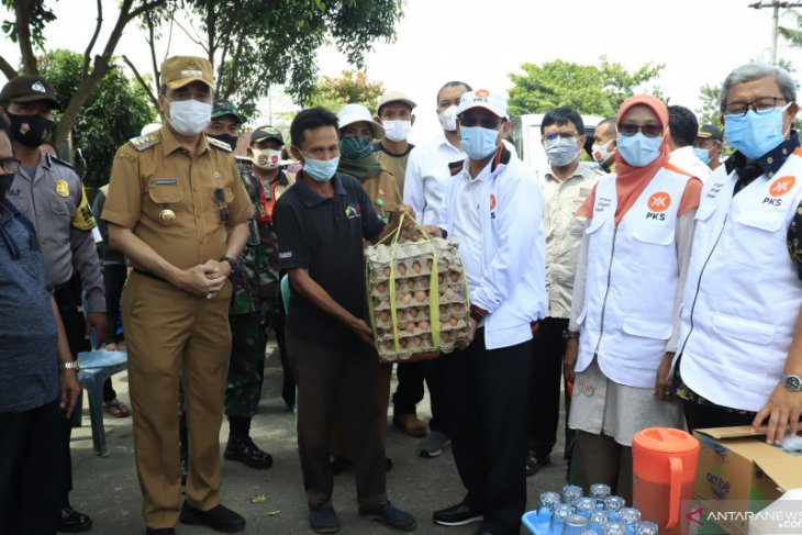 Wali Kota terima kunjungan anggota DPR RI di pengungsian