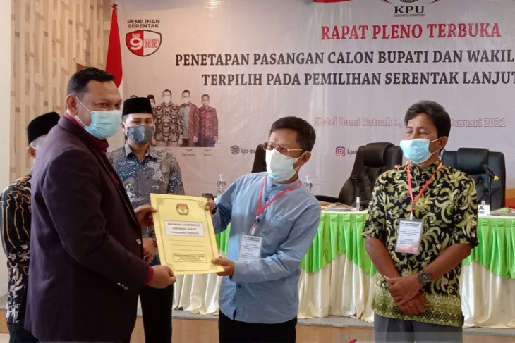 KPU tetapkan Sapuan-Wasri sebagai bupati terpilih Mukomuko