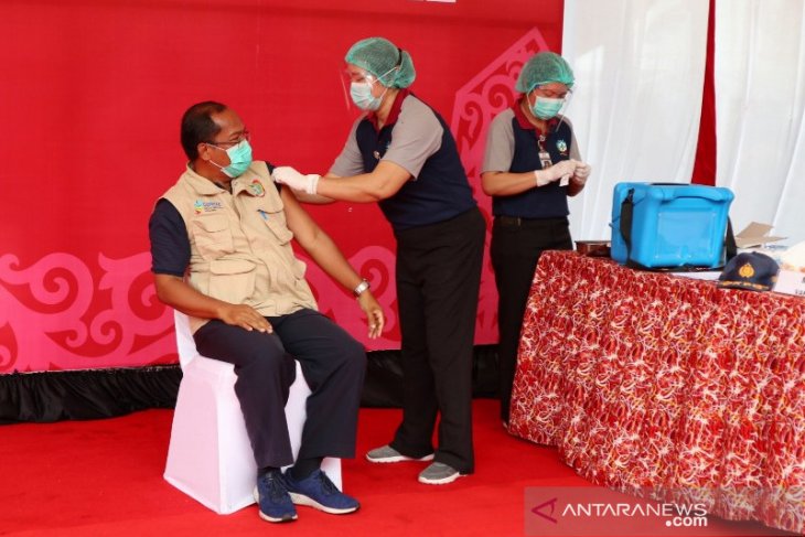 Berikut capaian sementara vaksinasi COVID-19 Kalteng