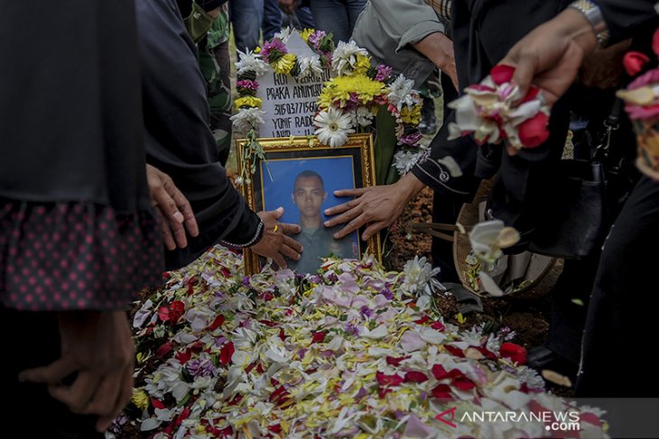 Pemakaman prajurit TNI yang gugur di Papua 