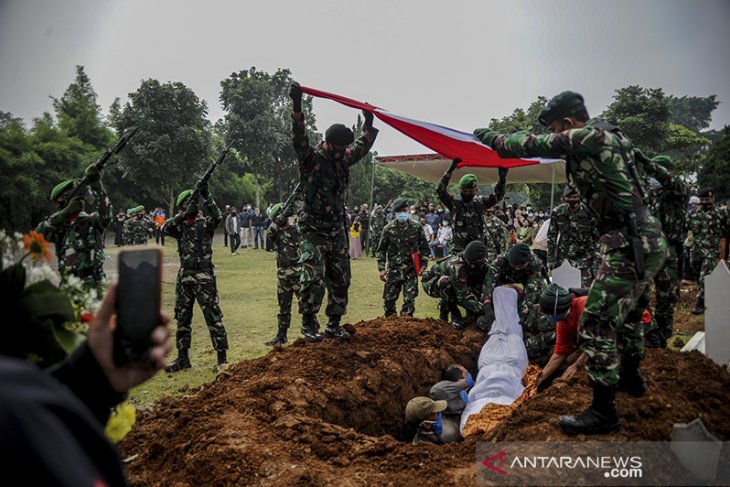 Pemakaman prajurit TNI yang gugur di Papua 