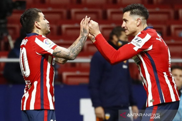 Liga Spanyol: Atletico lanjutkan rentetan kemenangan setelah bekap Valencia 3-1