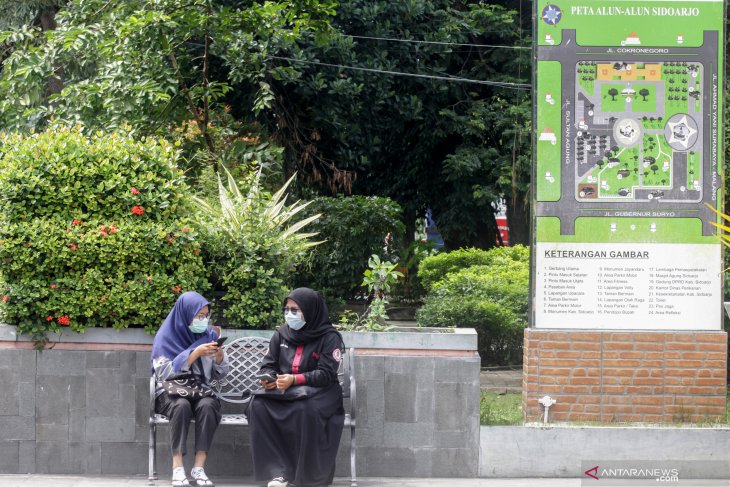 Alun-alun Sidoarjo Ditutup Sementara