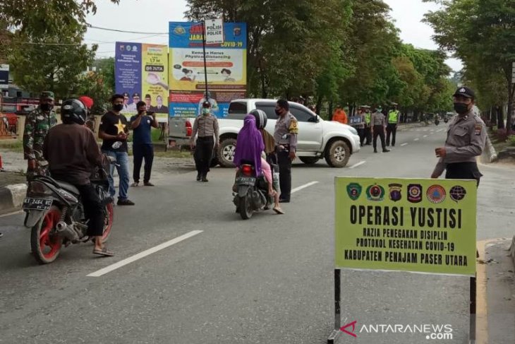Penajam kembali gelar razia yustisi tekan virus corona