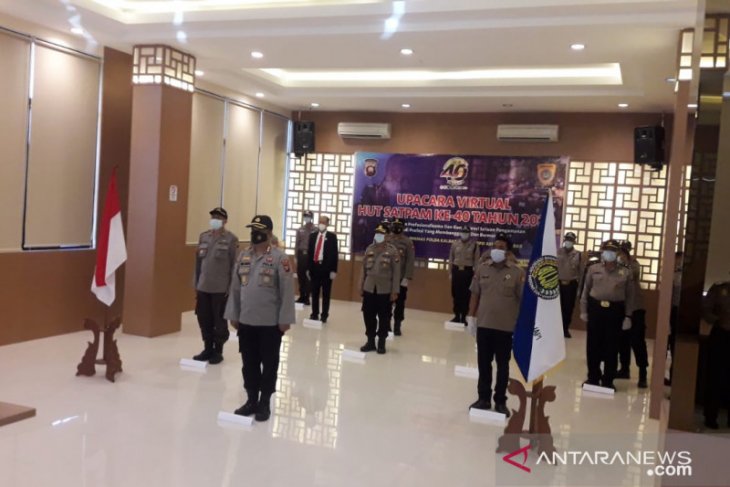 Abujapi-Polda Kalbar rayakan HUT ke-40 Satpam secara virtual