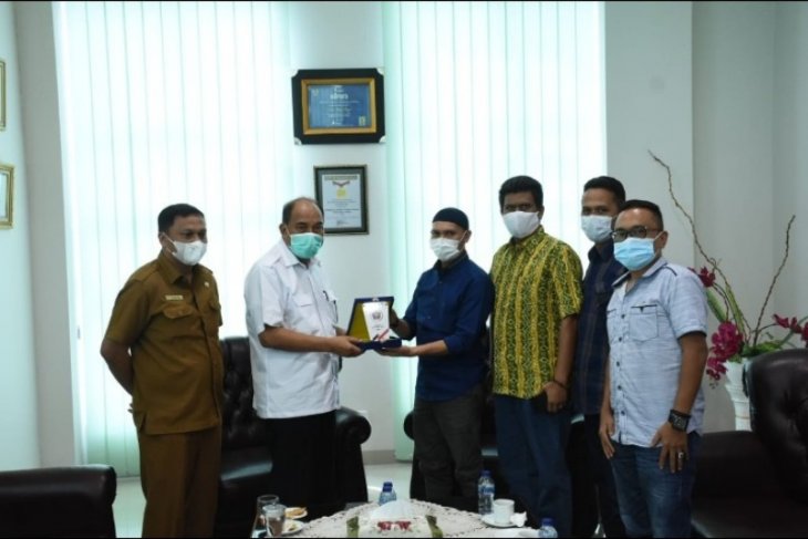 PWI Tebing Tinggi sampaikan kegiatan HPN Tahun 2021 dan UKW ke wali kota