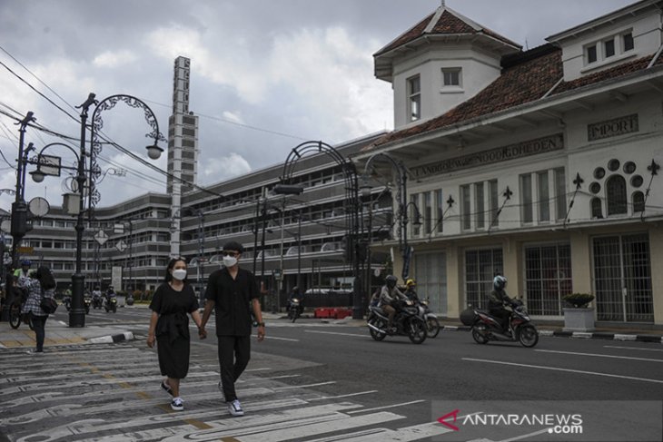 Tingkat kepatuhan penggunaan masker di Bandung 