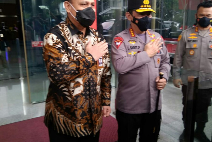 Kapolri temui pimpinan KPK di Jakarta
