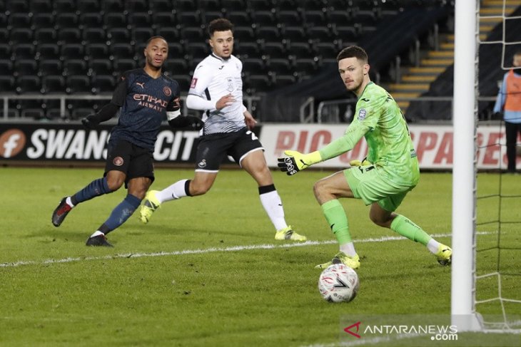 Kalahkan Swansea, Manchester City ke perempat final Piala FA