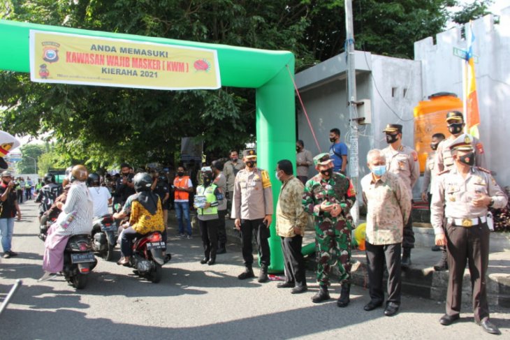 Polda Maluku Utara resmi berlakukan kawasan wajib masker