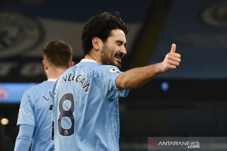 Manchester City bungkam Tottenham 3-0, Gundogan kembali bersinar