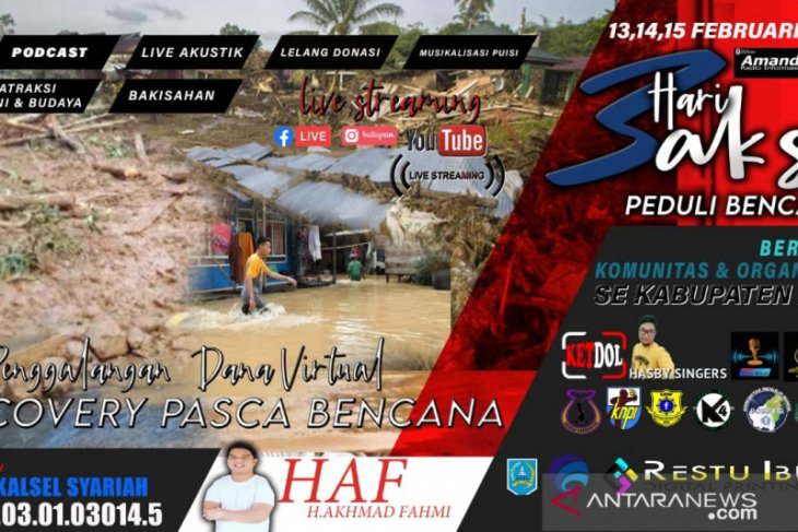 Penggalangan dana virtual pasca bencana banjir