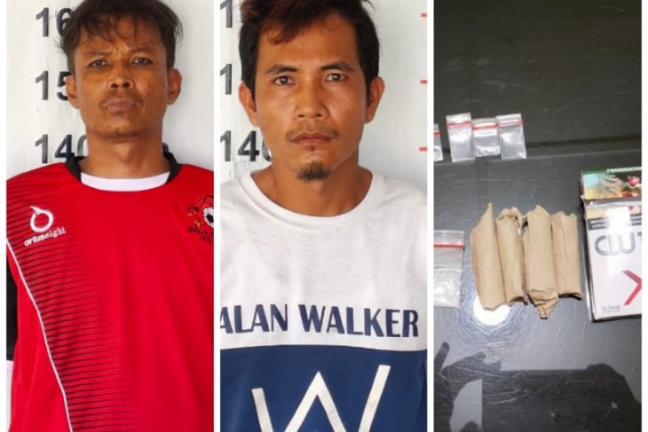 Polsek Pangkalan Brandan tangkap dua tersangka pemilik narkotika