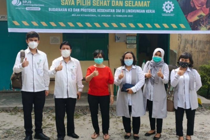 BPJamsostek Pematangsiantar bagi peralatan keselamatan di Bulan K3