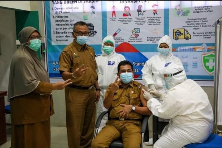 Unsur FKPD Tebing Tinggi vaksinasi tahap 2
