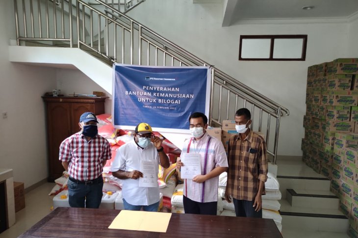 Freeport Indonesia provides aid for refugees in Papua's Intan Jaya