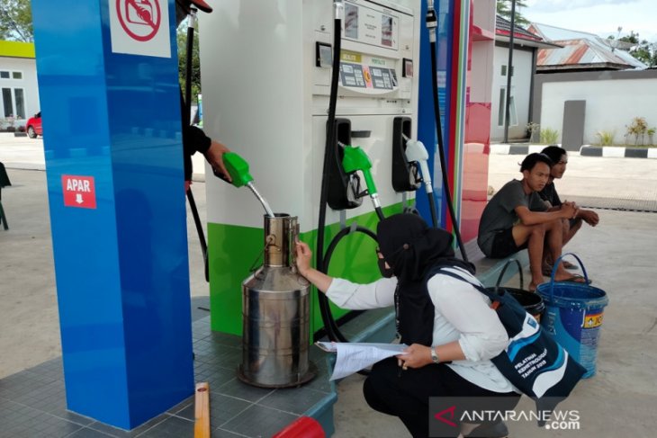 Disperindagkop Rejang Lebong periksa pompa ukur SPBU