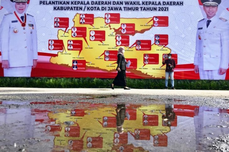 Berikut nama 17 kepala daerah di Jatim yang dilantik hari ini