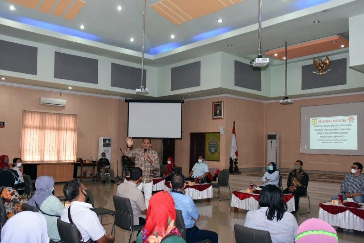 Kemensos lakukan edukasi penyaluran bantuan sembako di Serdang Bedagai