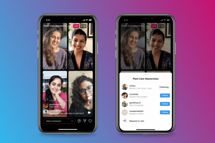 'Live Rooms' hadir, 4 orang bisa siaran langsung di Instagram