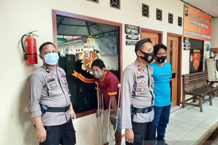 Pelaku curanmor lintas provinsi ambruk setelah kaki ditembus pelor