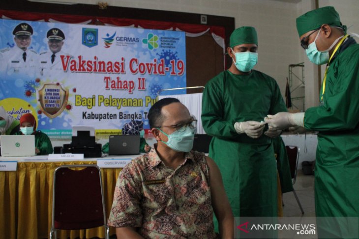Pemkab Bangka Tengah laksanakan vaksinasi COVID-19 tahap dua