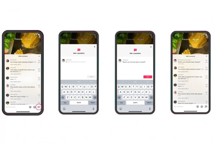 Platfrom TikTok luncurkan fitur Q&A