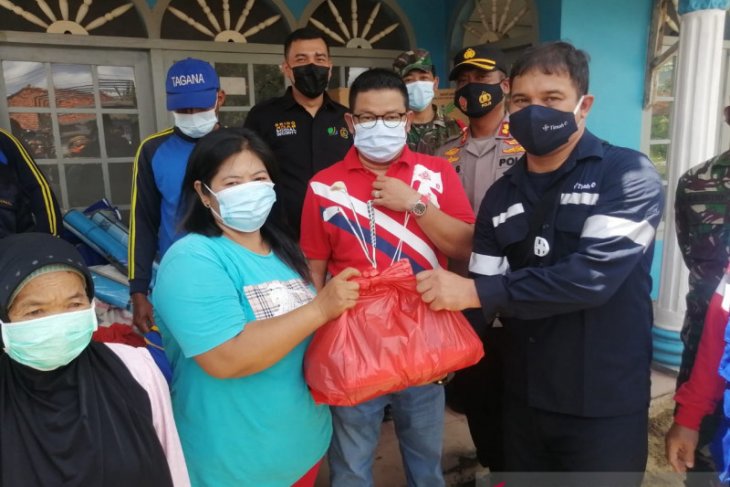 PT Timah membantu 51 keluarga korban angin puting beliung