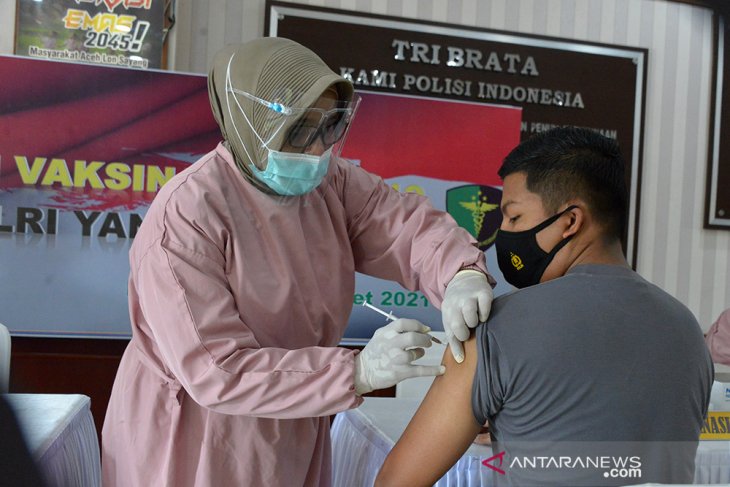 Vaksinasi Tahap Dua Polda Aceh