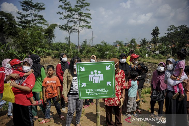 Simulasi tanggap bencana di Kabupaten Bandung Barat