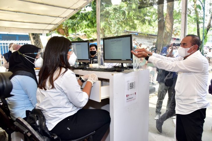 Gubernur Sumut apresiasi pemeriksaan COVID-19 kerja sama dengan swasta