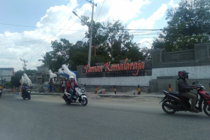 Ada taman bercorak batik khas OKU Sumsel